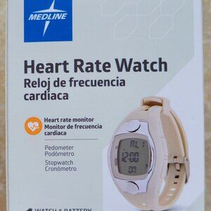 Medline Heart Rate Monitor Pedometer Watch